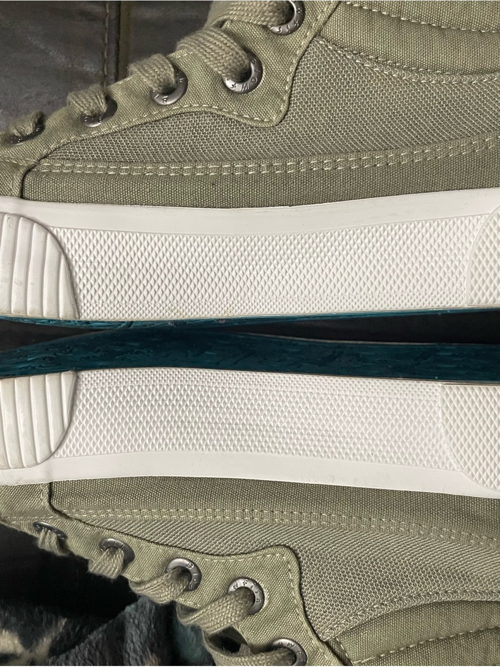 Blowfish Malibu Olive Green Canvas High-Top Sneakers - Picture 8 of 11